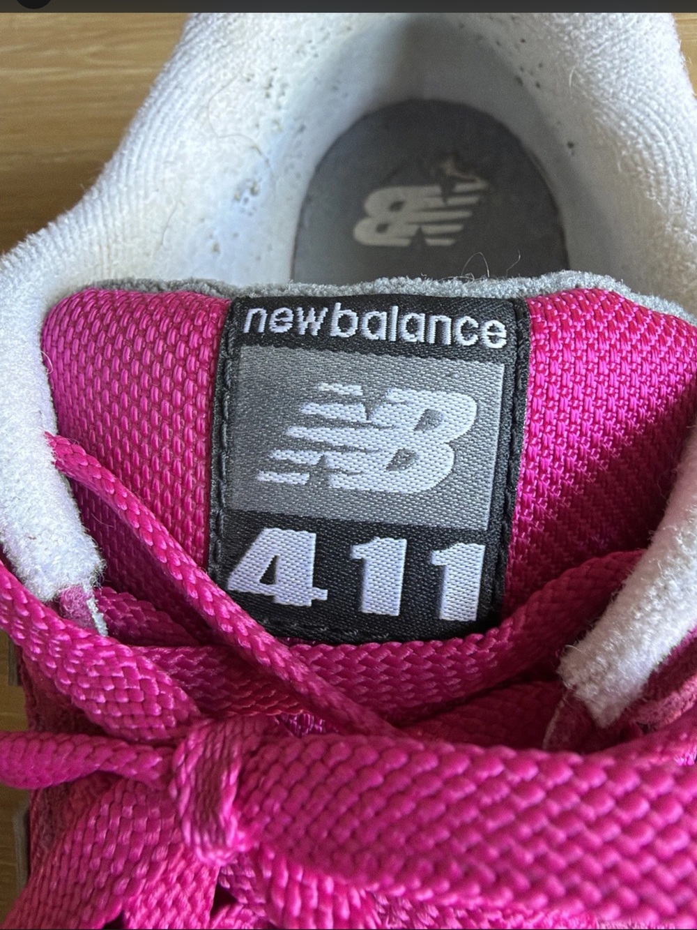 New Balance 411 Running Walking Tennis Shoes Women’s Size 9 Pink White Gray - Picture 10 of 12